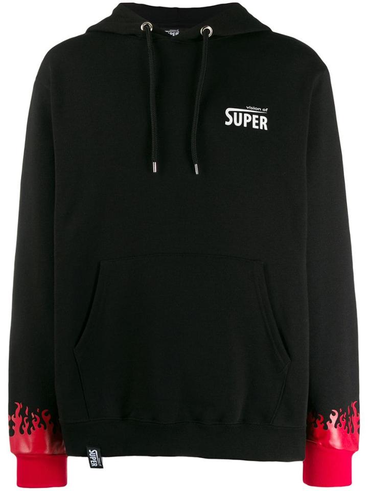 Vision Of Super Flame Hoodie - Black