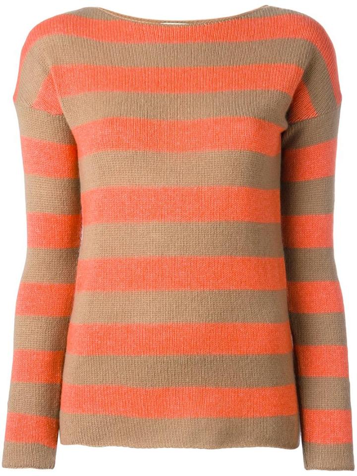 Etro Striped Jumper, Women's, Size: 44, Yellow/orange, Viscose/cashmere/wool