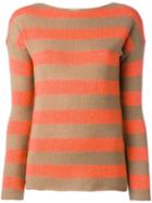 Etro Striped Jumper, Women's, Size: 44, Yellow/orange, Viscose/cashmere/wool