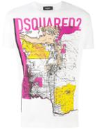 Printed T-shirt - Men - Cotton - Xl, White, Cotton, Dsquared2