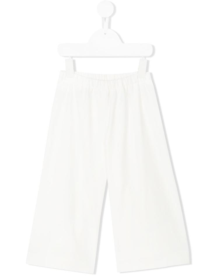 Il Gufo - Wide Leg Trousers - Kids - Elastodiene/polyester/viscose - 10 Yrs, White