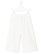 Il Gufo - Wide Leg Trousers - Kids - Elastodiene/polyester/viscose - 10 Yrs, White