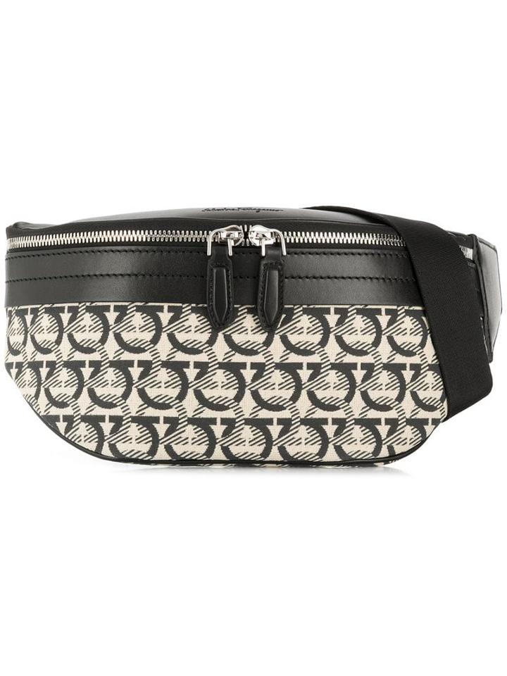 Salvatore Ferragamo Gancini Belt Bag - Black