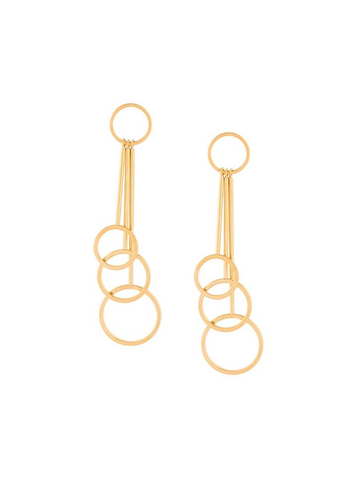 Marni Circular Triple Strand Earrings