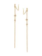 Maria Black Dusk Twirl Diamond Earrings (pair) - Metallic