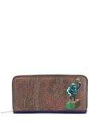 Etro Gorilla Print Wallet - Brown