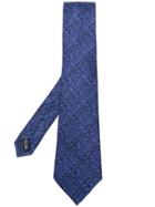 Salvatore Ferragamo Pixel Print Tie - Blue