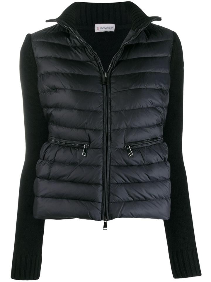 Moncler Contrast Sleeve Puffer Jacket - Blue