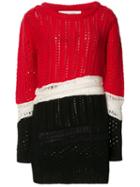 Prabal Gurung Chunky Knit Colour-block Jumper, Women's, Size: Xl, Red, Cashmere
