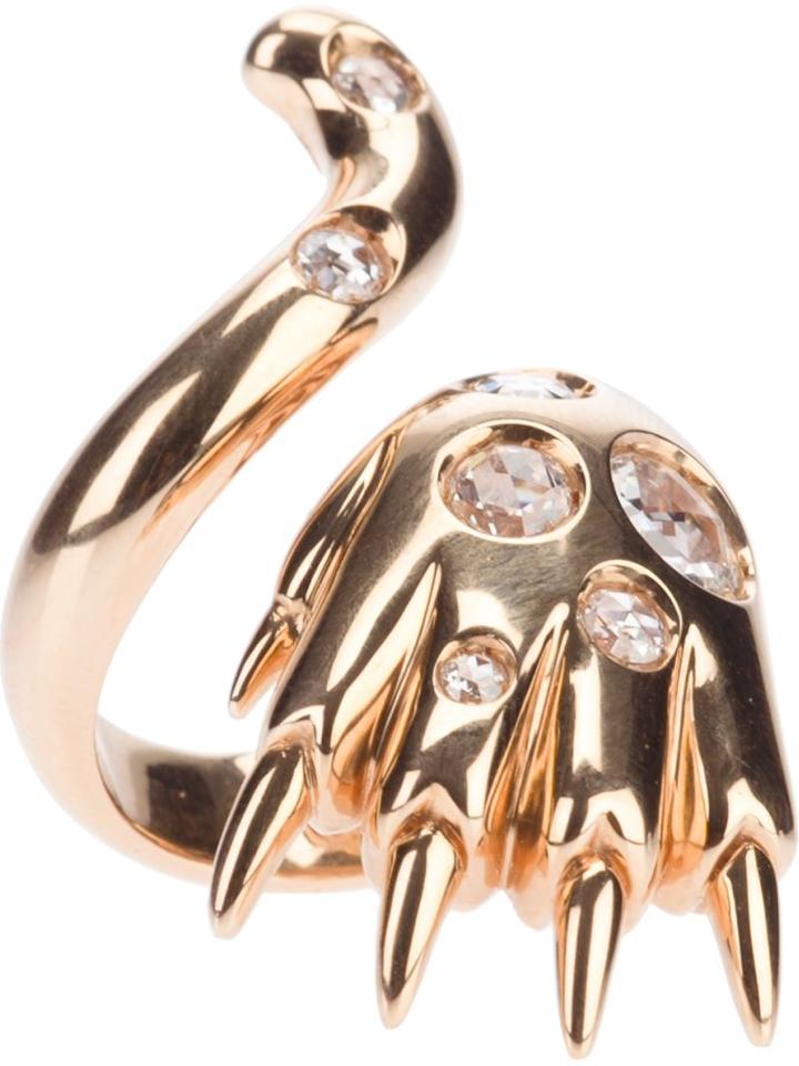 Paolo Piovan Tiger Claw Ring, Women's, Size: 7, Metallic