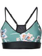 The Upside Floral Print Sports Bra - Green