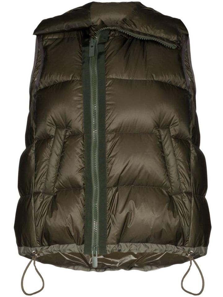 Sacai Sleeveless Puffer Jacket - Green