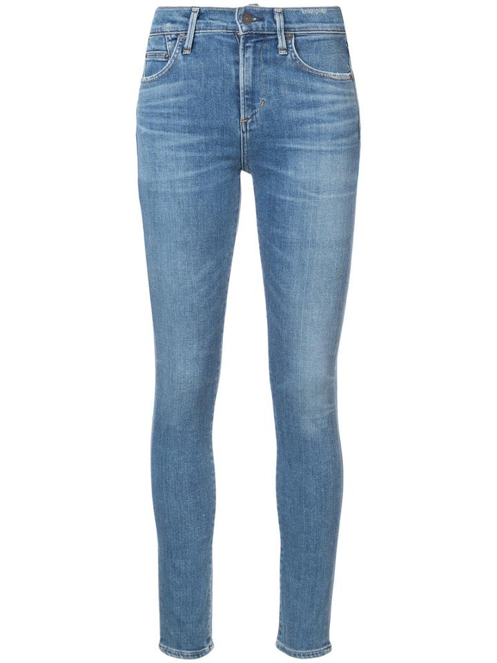 Citizens Of Humanity - Skinny Jeans - Women - Cotton/polyester/spandex/elastane - 25, Blue, Cotton/polyester/spandex/elastane