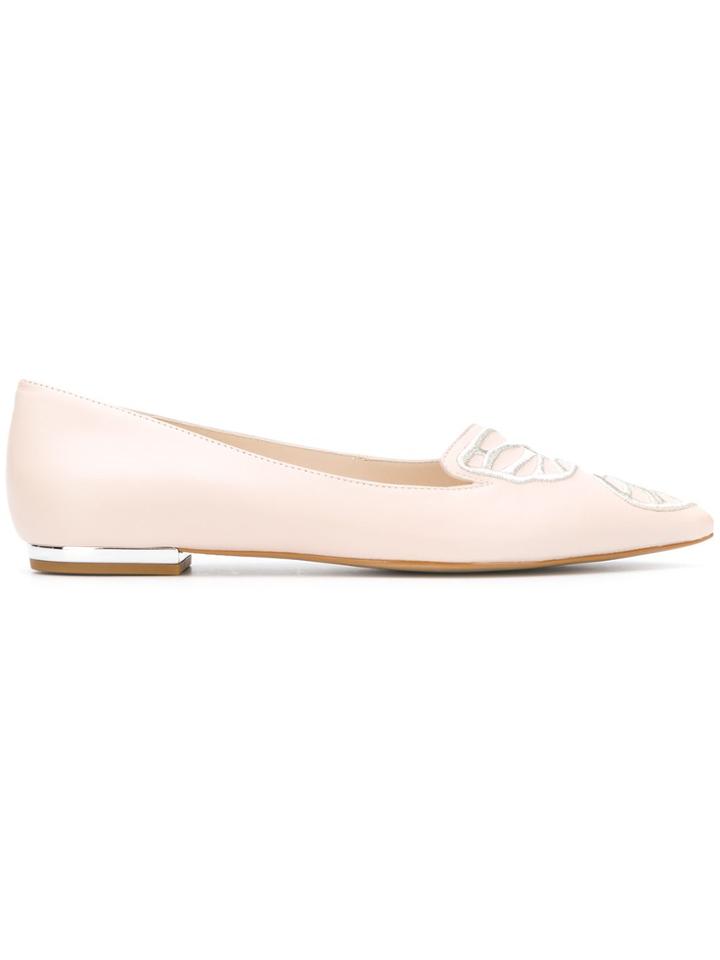 Sophia Webster Sophia Webster Spf18002 Nude Silver Furs & Skins->calf