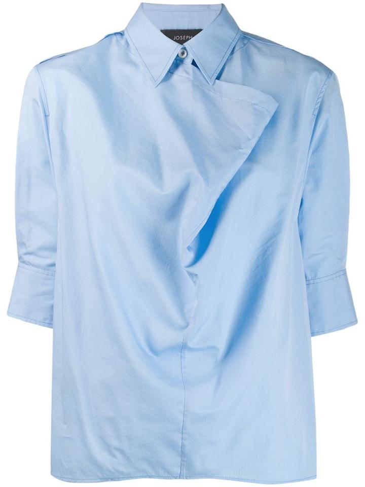 Joseph Poplin Blouse - Blue