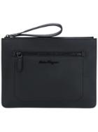 Salvatore Ferragamo Firenze Clutch - Black