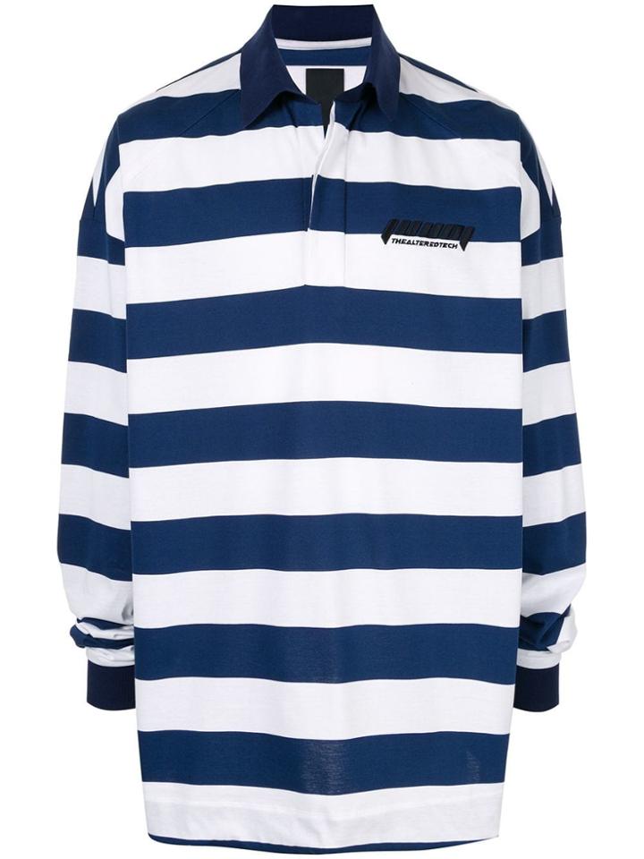 Juun.j Striped Polo Shirt - White
