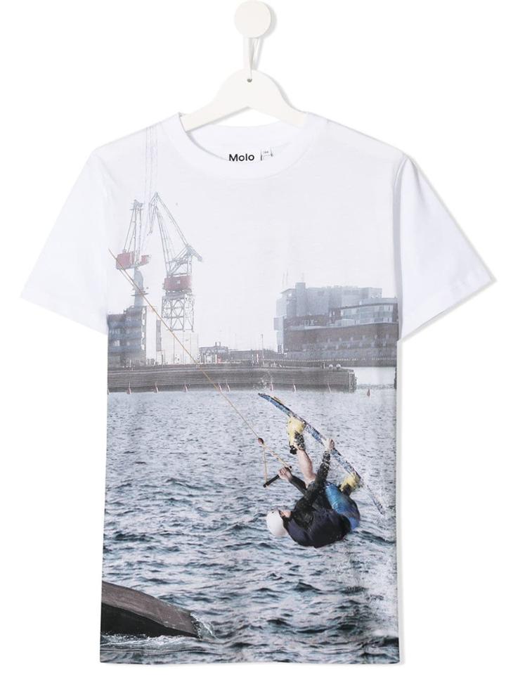 Molo Teen Graphic Print T-shirt - White