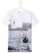 Molo Teen Graphic Print T-shirt - White