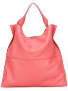 Jil Sander Square Single Handle Tote - Pink & Purple