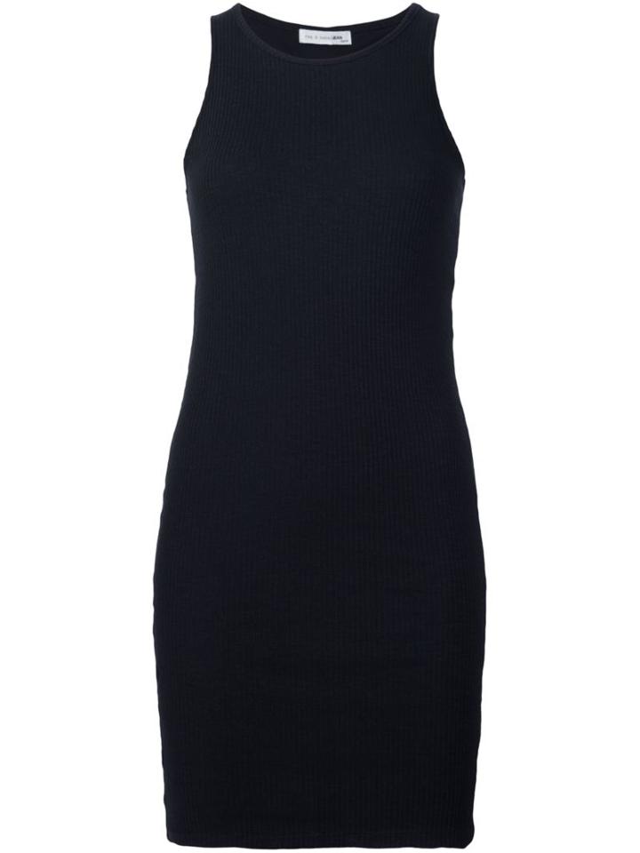 Rag & Bone Short Fitted Dress, Women's, Size: Small, Black, Polyester/spandex/elastane/rayon
