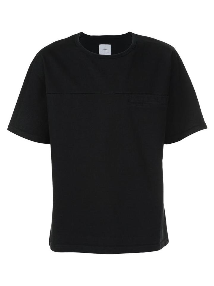 Stampd Plain T-shirt, Men's, Size: Large, Black, Cotton