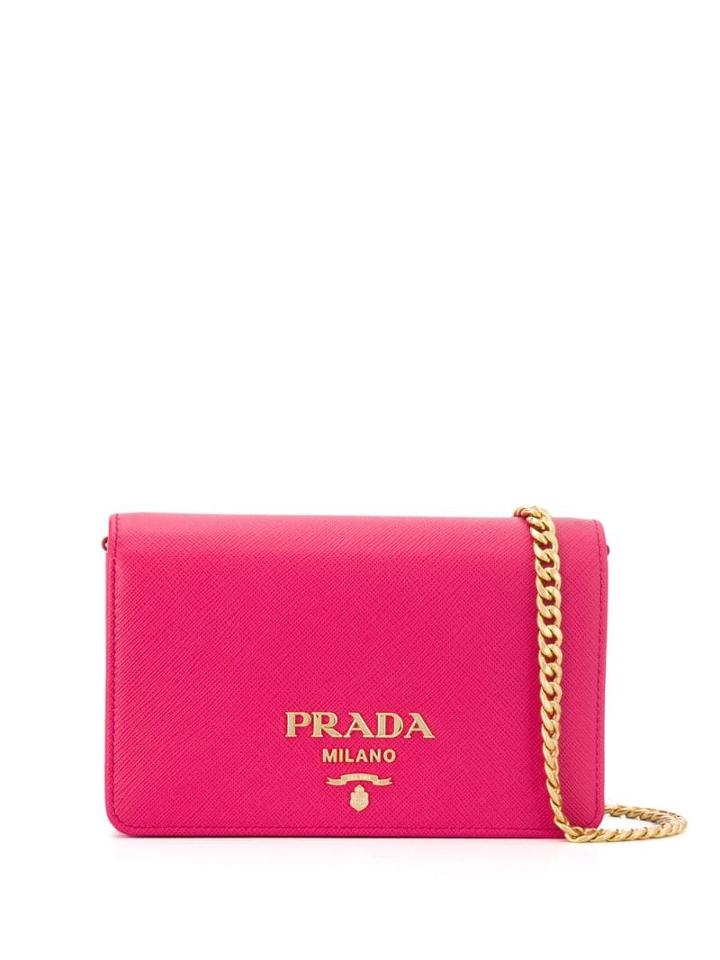 Prada Flap Shoulder Bag - Pink