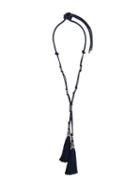 Lanvin Tassel Detail Rope Necklace, Women's, Blue