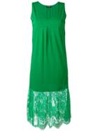 Twin-set Lace Detailing Dress, Women's, Size: Xl, Green, Cotton/viscose/polyamide