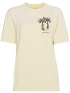 Palm Angels Palm Print T-shirt - Yellow