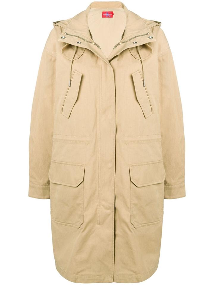 Calvin Klein Jeans Padded Parka Coat - Neutrals