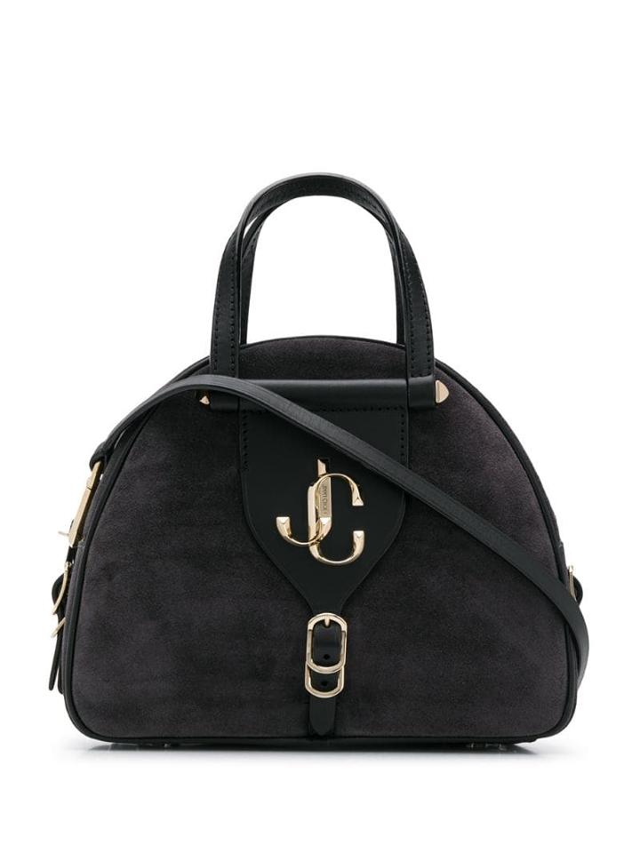 Jimmy Choo Small Varenne Bowling Bag - Black