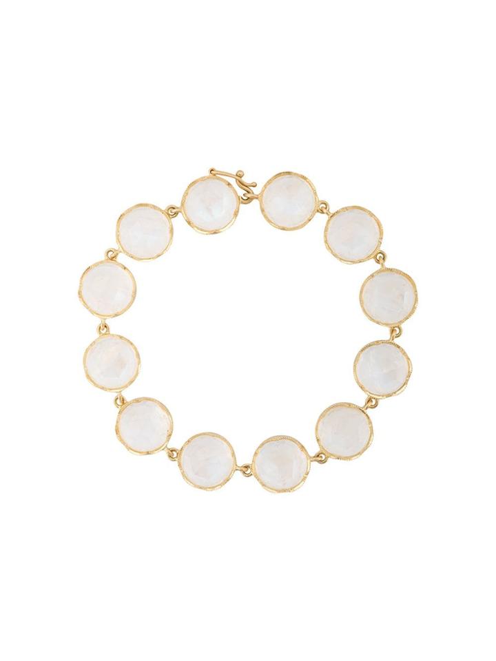 Irene Neuwirth 18kt Yellow Gold Moonstone Bracelet - White
