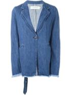 Marques'almeida Frayed Single Button Jacket