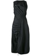 Versace - Asymmetric Dress - Women - Silk/nylon/spandex/elastane - 40, Black, Silk/nylon/spandex/elastane