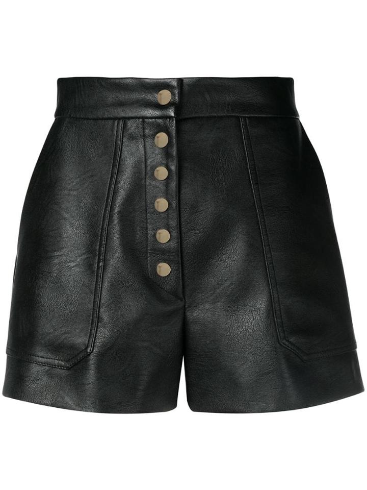 Stella Mccartney High-rise Buttoned Shorts - Black