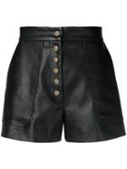 Stella Mccartney High-rise Buttoned Shorts - Black