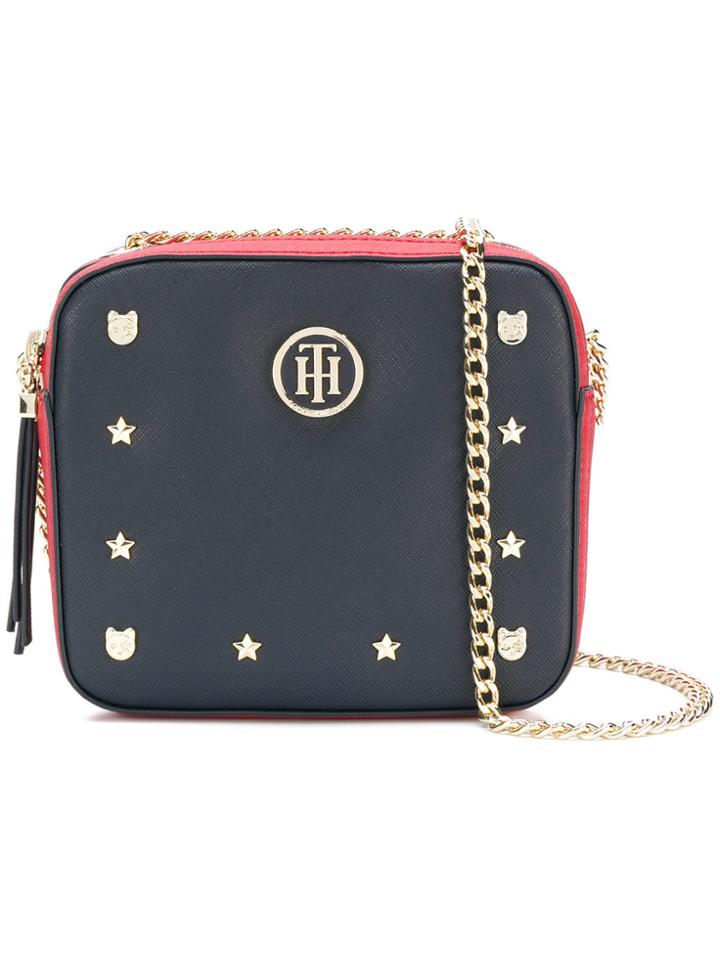 Tommy Hilfiger Studded Crossbody Bag - Blue