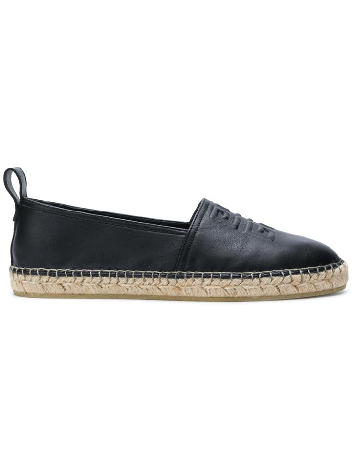 Givenchy Embossed Espadrilles - Black