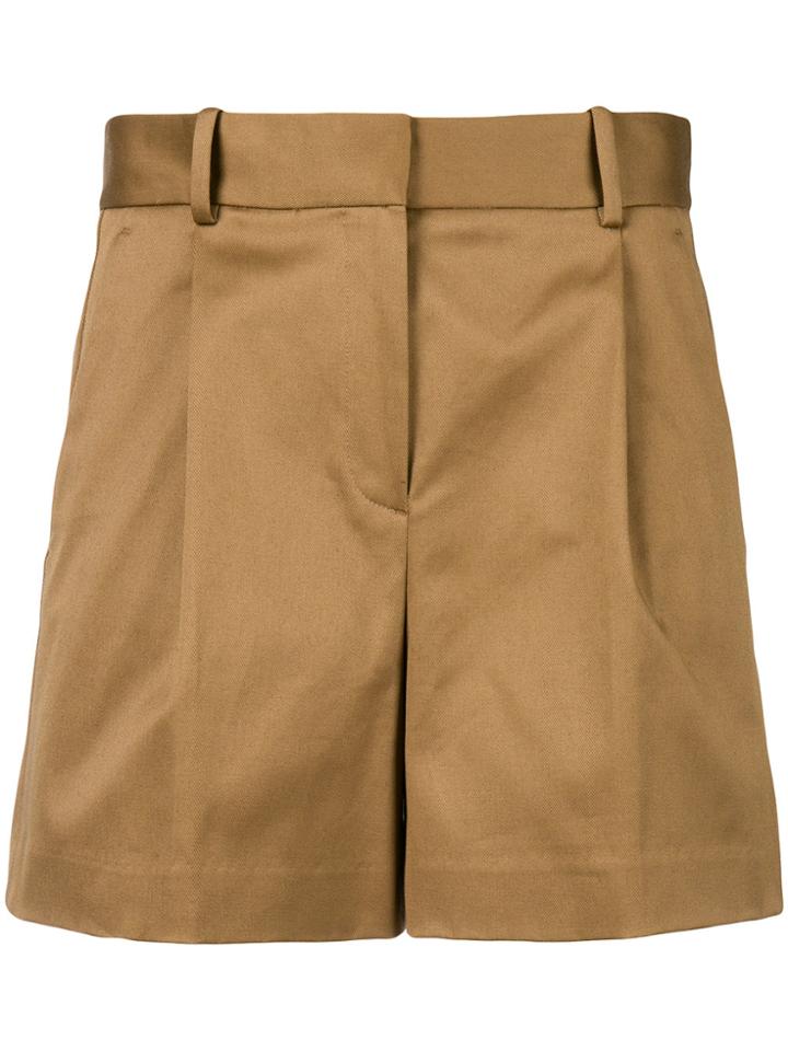 Theory High-waisted Shorts - Nude & Neutrals
