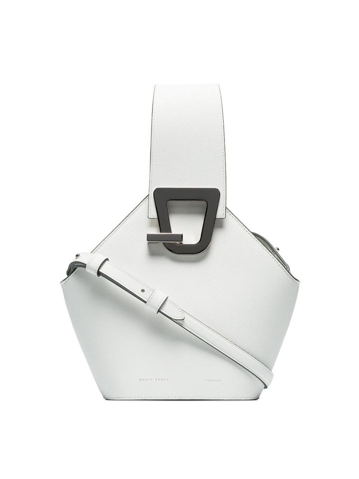 Danse Lente White Johnny Mini Leather Shoulder Bag