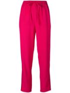 Red Valentino Drawstring Waist Trousers - Pink & Purple