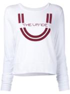 The Upside - Longsleeved Logo Print T-shirt - Women - Cotton - S, White
