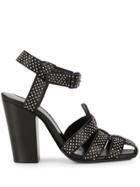 Saint Laurent Oak 100mm Studded Sandals - Black
