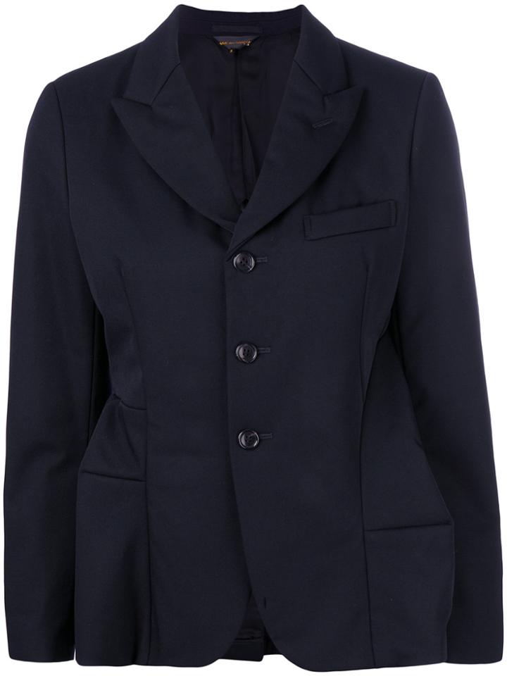 Comme Des Garçons Panelled Tailored Jacket - Blue
