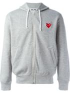 Comme Des Garcons Play Embroidered Heart Hoodie