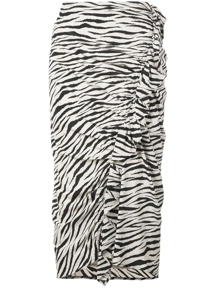 A.l.c. Zebra Print Skirt - Black