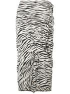 A.l.c. Zebra Print Skirt - Black