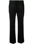 Isabel Marant Lurex Striped Trousers - Black