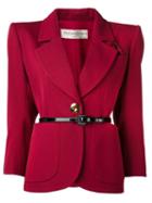 Yves Saint Laurent Vintage One Button Blazer, Women's, Size: Medium, Red